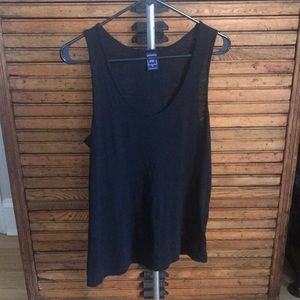 Gap Black Burnout Tank Cotton Modal